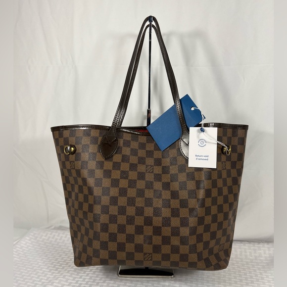 Louis Vuitton Neverfull MM Damier Ebene Tote – eBay Authenticated - Picture 1 of 15
